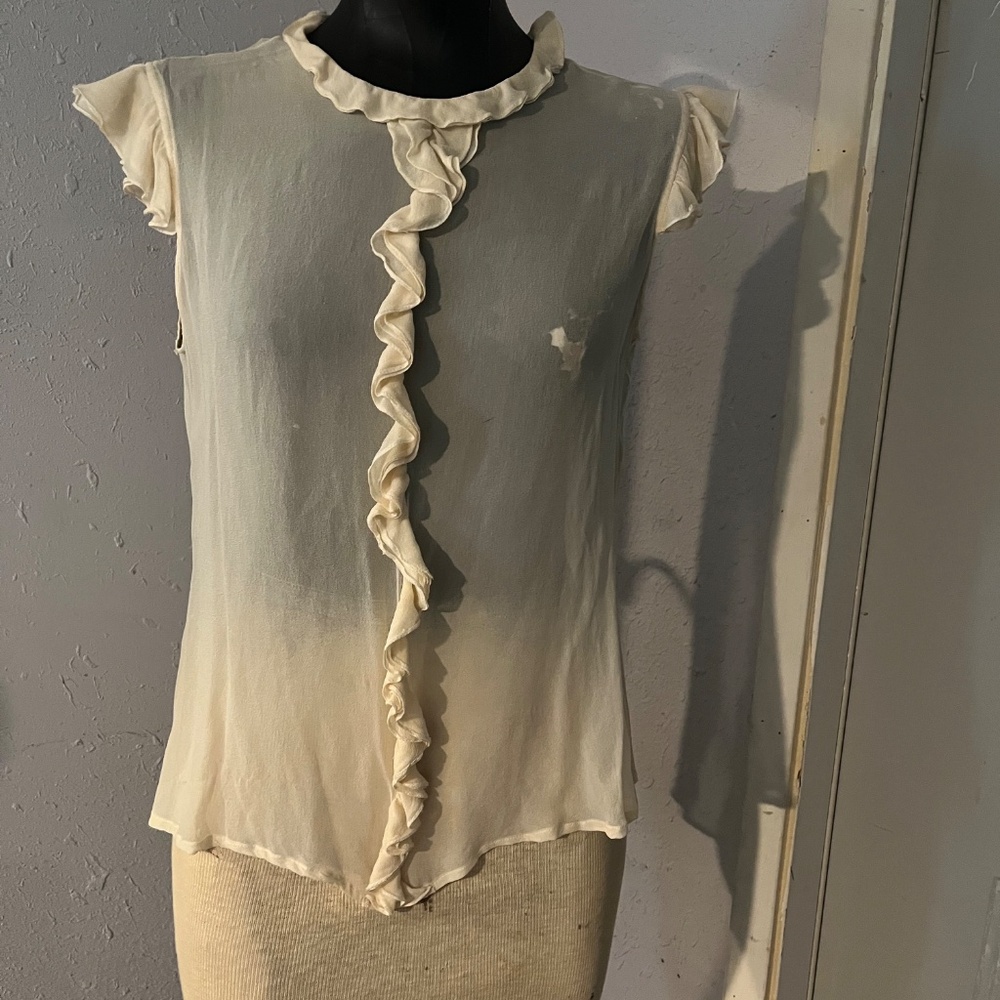 Monique Lhuillier  Silk top